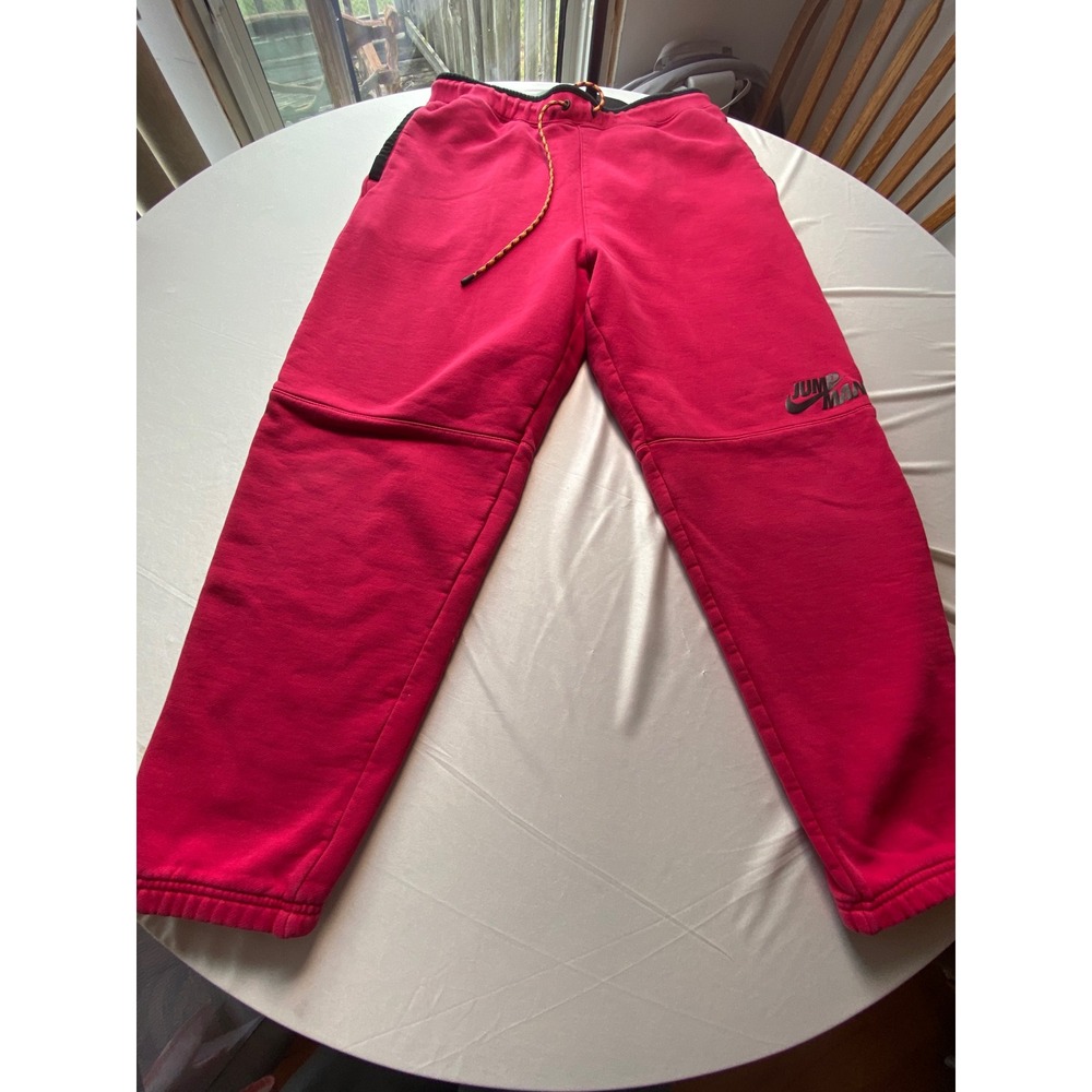 Nike Jordan Jumpman Fleece Sweatpants Red Joggers DJ0260-652 Mens 2XL